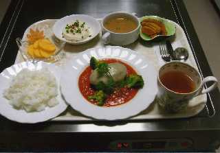 入院中のお食事の1例（夕食）
